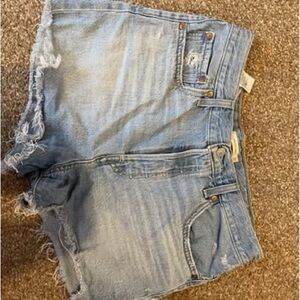 Levi's Light Blue Jean Shorts